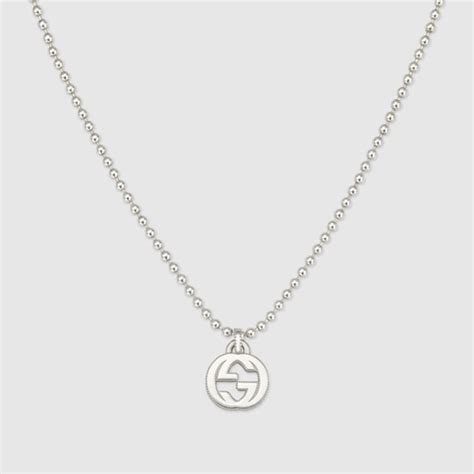 gucci 479219j84008106 gol|Gucci Interlocking G Necklace in Silver 925 Sterling Silver .